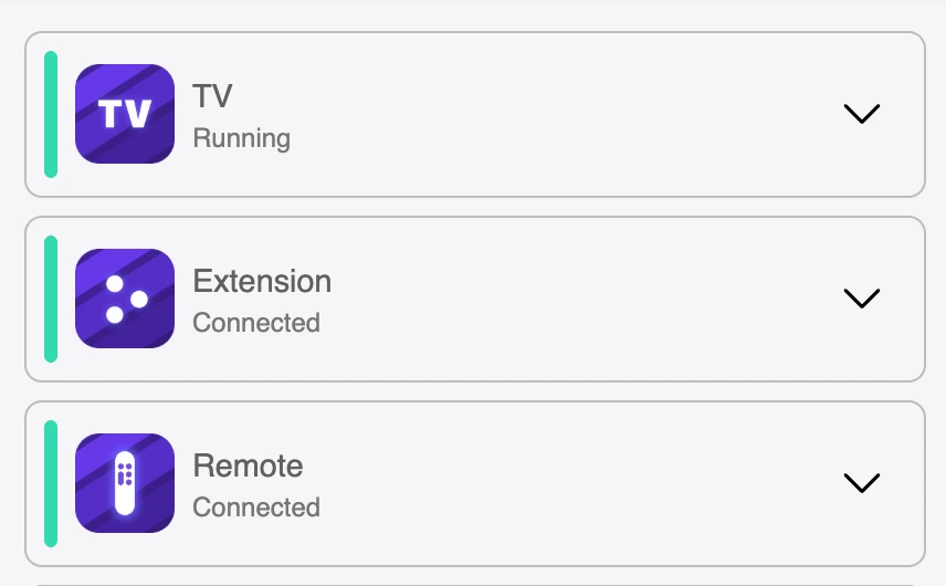 Connected Example - Make sure your TV, Extension and Remote are connected.